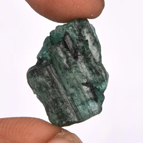 Vista 2 de GEMHUB Energy Stone Healing Power Emerald 14.00 Ct - Piedra preciosa esmeralda verde áspera para colgante y pulsera, Gema, Zambian - esmeralda verde