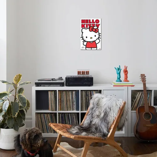 Vista 4 de Trends International Póster de pared en lienzo de Hello Kitty y sus amigos: Hello - Kitty White