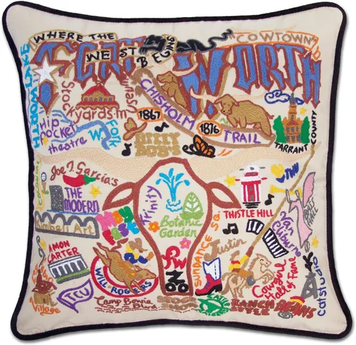 Vista 15 de Catstudio Portland (Oregon) - Almohada decorativa bordada