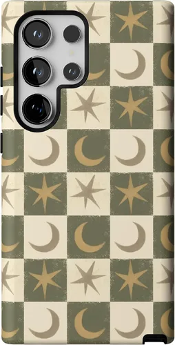 Vista 296 de Casely Funda para Galaxy S9 Postura de cadáver Yoga de esqueleto Diseño protector delgado esencial de doble capa
