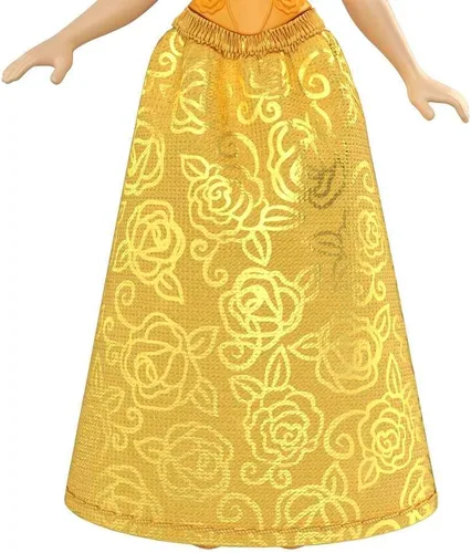 Vista 5 de Mattel Disney Princesses, muñeca Belle articulada de 3.5 in, 3 años y +, HLW78