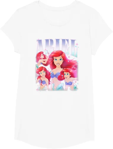 Vista 19 de Disney Camiseta de la princesa Ariel de la Sirenita Multi Pose, Negro