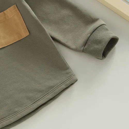 Vista 3 de CIYCUIT Conjunto de sudadera de manga larga y pantalones para bebé niño pequeño