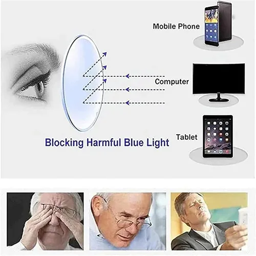 Vista 3 de Gafas de lectura progresivas antiazules de alta dureza Sapphire 2023 de doble uso lejano y cercano