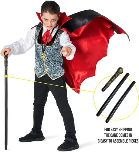 Vista 4 de Morph Disfraz de vampiro para niños, disfraz de vampiro para niños, disfraces de Halloween para niños, disfraz de vampiros de Halloween para niños