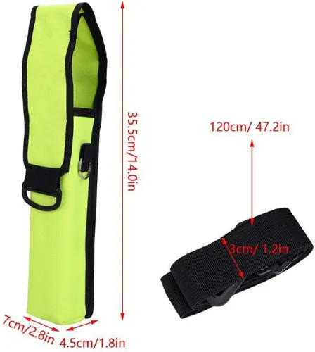 Vista 2 de OUKENS Soporte para tanque de buceo, bolsa de tanque de oxígeno con correa ajustable, bolsa de tanque de buceo portátil de PVC 600D para buceo
