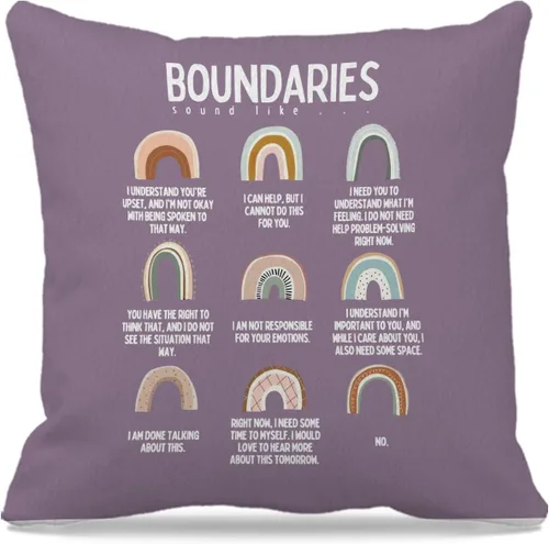 Vista 7 de Feelings - Fundas de almohada de rueda – Fundas de almohada con emociones de sentimientos, terapia de salud mental, decoración de oficina, regalos