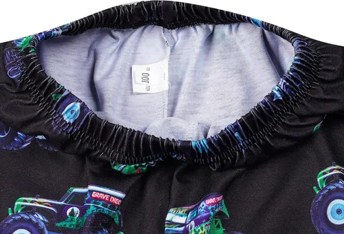 Vista 7 de Conjunto de pantalones de Monster Cars para niños pequeños, camiseta de manga corta para niños, 2 piezas, ropa de juego de 2 a 7 años