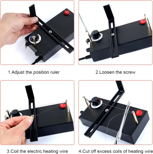 Vista 4 de Heat Cutting Tool - Electric Hot Ribbon Cutter - 0-700 Adjustable for Webbing & DIY Rope Craft -Usemaquina para cortar liston - US Plug