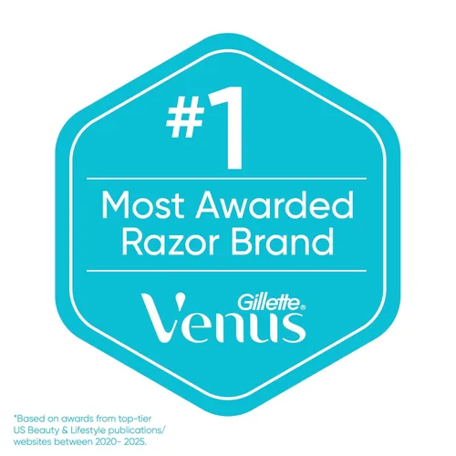 Vista 10 de Gillette Venus ComfortGlide - Rastrillo de afeitar para mujer, té blanco (1 mango + 4 cuchillas de repuesto)