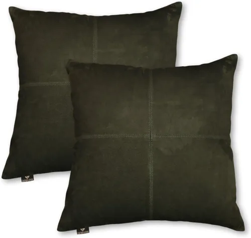 Vista 81 de Funda de almohada de cuero de cordero 100% cuero de cordero – Funda de cojín para sofá – Fundas decorativas para sala de estar y dormitorio, cuero