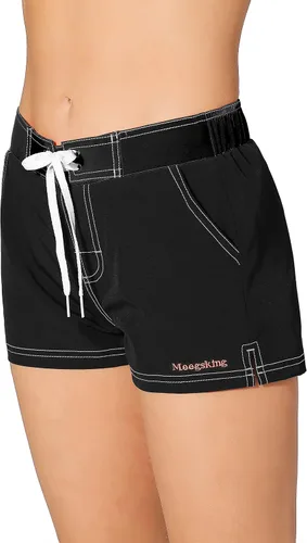Vista 3 de Traje de baño para mujer de secado rápido, shorts con forro interior suave.