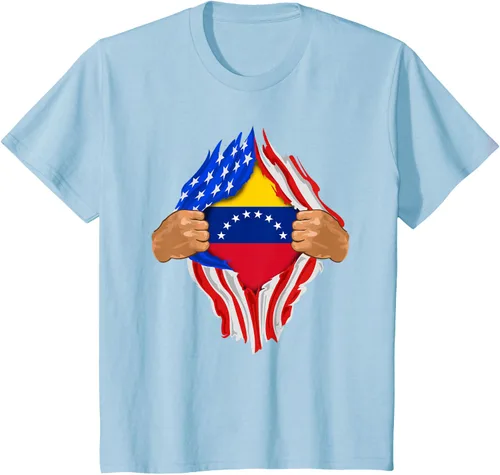 Vista 10 de Camiseta Venezuelan Blood Inside Me Regalo de la bandera de Venezuela, Blanco