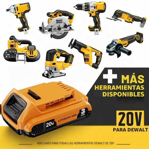 Vista 5 de Paquete de 4 baterías de repuesto DCB203 para DEWALT 20V MAX, 3.0-Ah, compatible con herramientas eléctricas inalámbricas Dewalt de 20 voltios