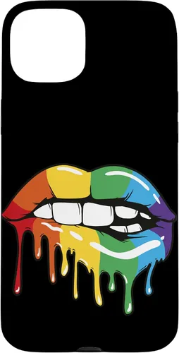 Vista 9 de iPhone 16 LGBT Rainbow Lip Pro Gay Pride Month LGBTQ Case