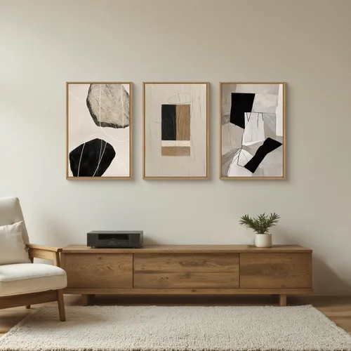 Vista 185 de FWIEXA Juego de Arte de Lienzo Bohemio Enmarcado para Pared, Cuadros Botánicos Verde Salvia Decoración de Pared, Impresiones de Arte de Plantas
