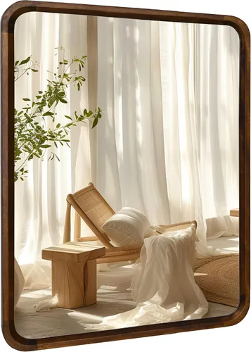 Vista 19 de CULER Espejo de pared de baño, espejo rectangular de vidrio templado moderno de 20 x 30 pulgadas para dormitorio, sala de estar, entrada