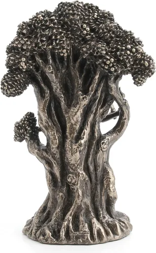 Vista 5 de Veronese Design Estatua de resina Hécate de la diosa de la luna triple de 7 1/4 pulgadas, acabado de bronce antiguo
