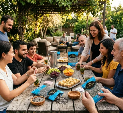 Vista 4 de Al Amira Nuts - Semillas de girasol tostadas y saladas marinas (paquete de 4), 8.82 oz x 4