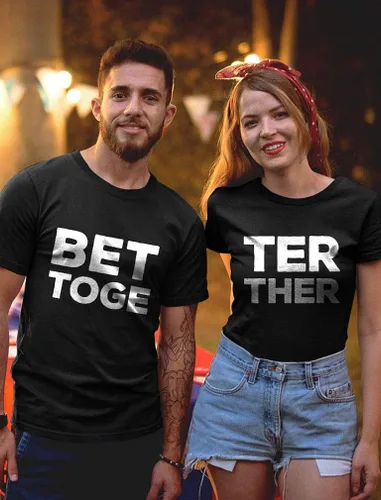 Vista 2 de Better Together - Camisas a juego para parejas regalos para él y ella trajes de pareja