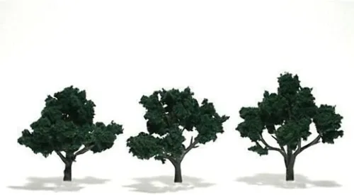 Vista 2 de Woodland Scenics TR1508 Árbol Ensamblado Verde Oscuro 3-4 WOOU9508
