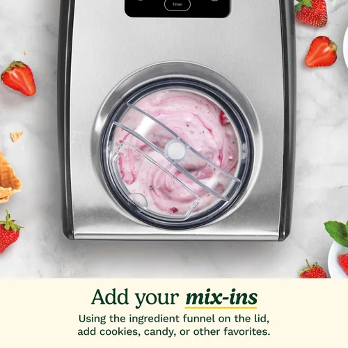 Vista 6 de Cuisinart ICE-100 Máquina para hacer helado y gelato con compresor