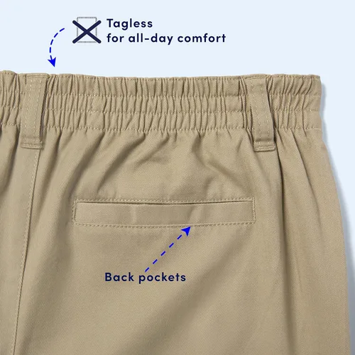 Vista 5 de French Toast Boys Pull-on Relaxed Fit School Uniform Pant (Standard & Husky)