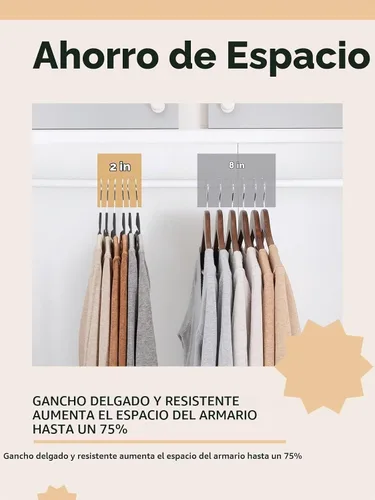 Vista 3 de HOUSE DAY Perchas de Plástico Negro Paquete de 30, Delgadas que Ahorran Espacio, Perchas Antideslizantes para Ropa con Almohadillas de Goma, Percha