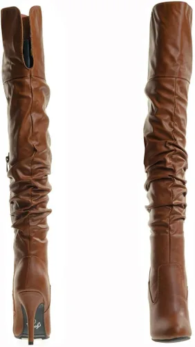 Vista 5 de Forever Link - Botas de piel vegana para mujer Focus-33