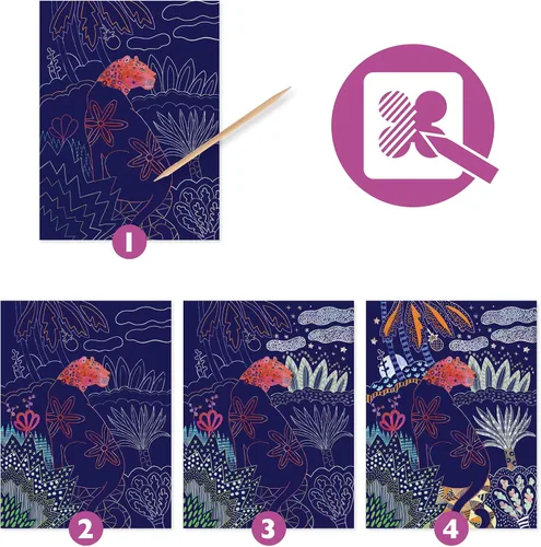 Vista 2 de DJECO Lush Nature - Tarjetas de rascar, multicolor