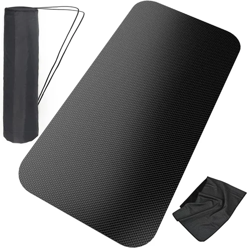 Vista 9 de Cinta de correr protectora y alfombrilla de bicicleta estacionaria, impermeable, adecuada para madera dura y alfombra, ideal para ejercicio y uso
