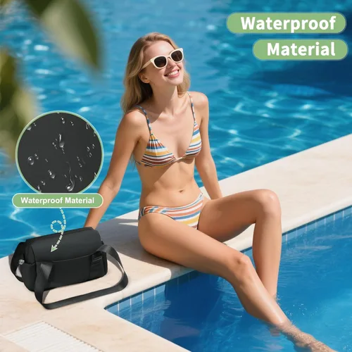 Vista 6 de Mini bolsa de gimnasio para mujeres y niñas, bonita bolsa de gimnasio con compartimento húmedo, impermeable para yoga, viajes, entrenamiento, bolsa