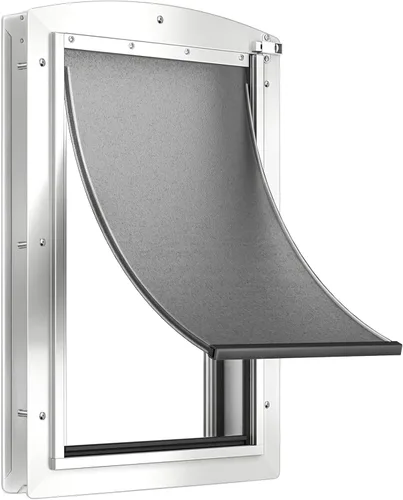Vista 9 de Puerta de perro grande para puerta, puerta de perro de metal con Clásico