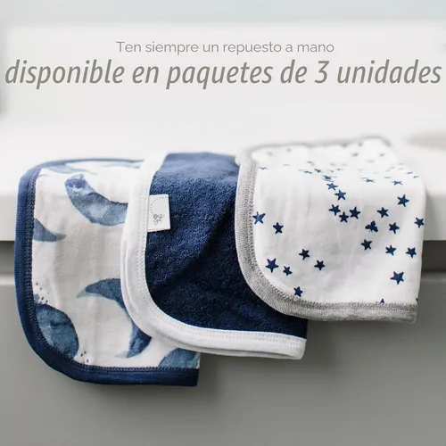 Vista 8 de Burt's Bees Baby Paños para bebés, 100% algodón orgánico de 9 x 9 pulgadas Tejido de rizo en la nube