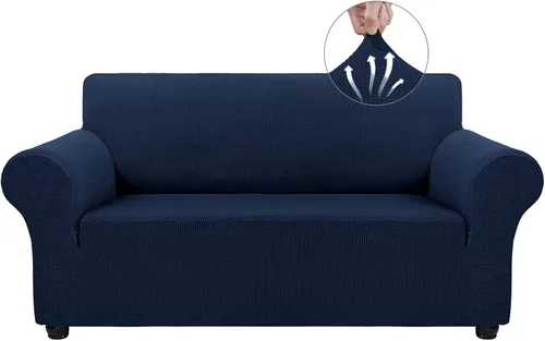 Vista 40 de Asnomy Fundas de sofá para sofá de 2 cojines, fundas elásticas para sofá biplaza, protector de mascotas, fundas de muebles para perros y gatos, tela