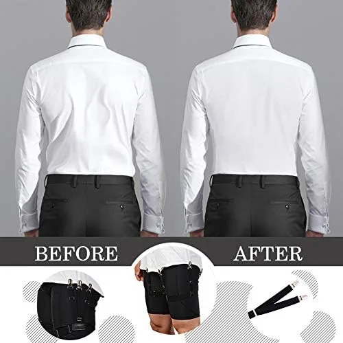 Vista 2 de Correas de liga elásticas ajustables para camisa de hombre