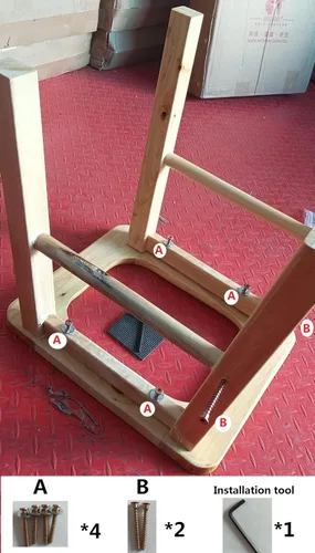 Vista 9 de Asiento de vapor Yoni de madera con cuatro patas, silla de vapor V vapor en Hom eattachment H 14.7 pulgadas, asiento yoni para mujer v vapor