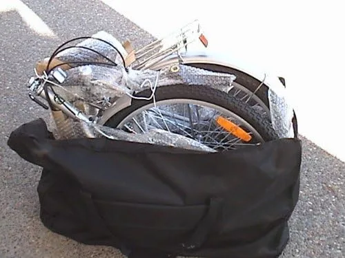 Vista 5 de Bolsa plegable para bicicleta que se adapta a ruedas de hasta 26