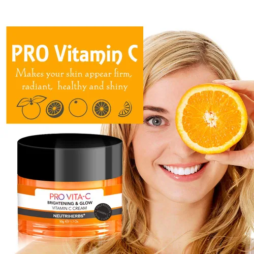 Vista 6 de NEUTRIHERBS PRO Crema facial de vitamina C con vitamina E + ácido hialurónico – Crema de noche súper hidratante, suavizante y apriete 1.7 oz