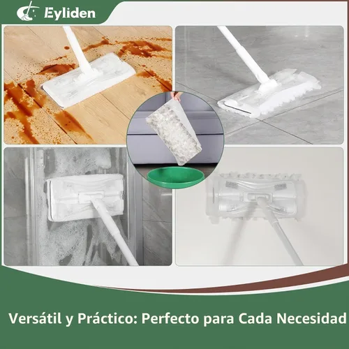 Vista 7 de Eyliden - Trapeador barredora con mango largo de 58 pulgadas, 36 repuestos desechables en seco 12 Heavy-Duty Pet Hair Pads, 24 Dry Sweeping