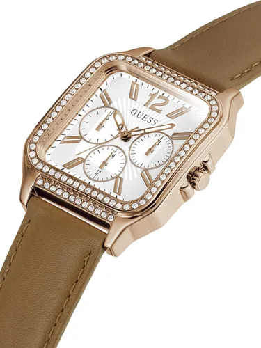 Vista 5 de GUESS 36mm Multifunction Stainless Steel Watch with Crystals