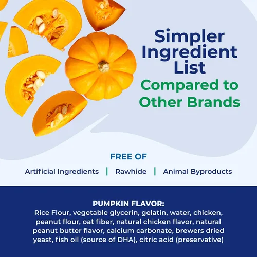 Vista 3 de N-Bone - Palitos de dentición para cachorros, sabor calabaza, palitos naturales para cachorros masticables y golosinas para la dentición