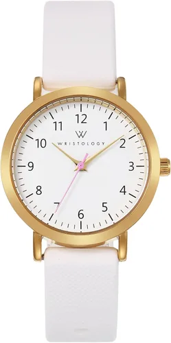 Vista 18 de Wristology 2 tamaños – Correa de reloj con números intercambiable de silicona de cambio fácil – esfera analógica de lectura fácil con segundero