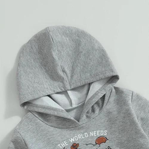 Vista 5 de Sudadera con capucha para niños y bebés, The World Needs More Cowboys