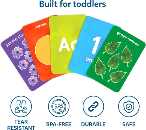 Vista 4 de Skillmatics Tarjetas flash para niños pequeños: letras, números, formas
