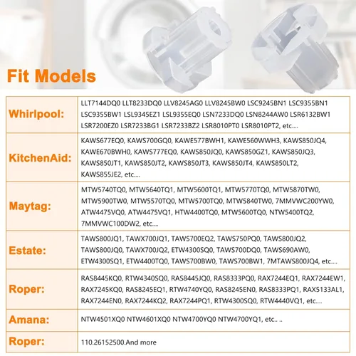 Vista 6 de 285811 Kit de reparación de agitador de leva mediano, compatible con lavadoras Whirlpool, reemplaza AP3138838, 2744, 285746, 285811VP