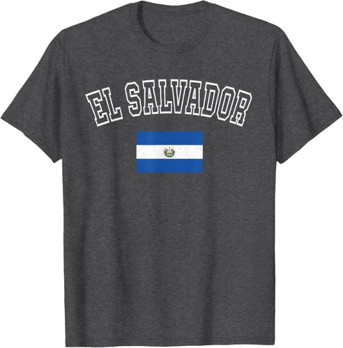 Vista 38 de Camiseta vintage con diseño de la bandera de El Salvador