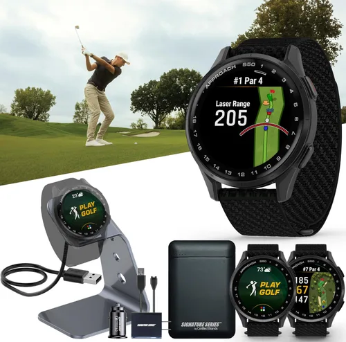 Vista 8 de Garmin Approach S70 Reloj Inteligente de Golf Mapas CourseView a Todo Color con Pantalla AMOLED Ejecución Avanzada de Tiros y Alineación de Putt