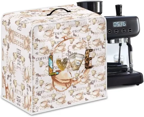 Vista 11 de Mumeson Funda para cafetera de girasol, extra grande, ligera, con asa, cubierta para máquina de café, tostadora, cubierta a prueba de polvo