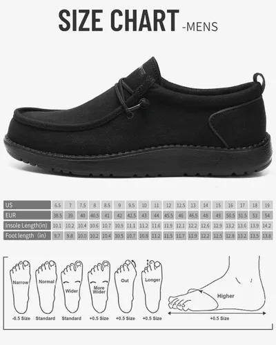 Vista 6 de 1TAZERO Zapatos casuales para hombre con plantillas de soporte de arco, mocasines para fascitis plantar